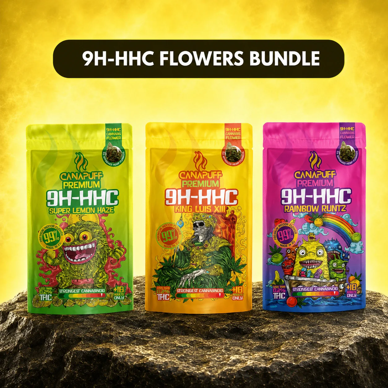 9H-HHC Blüten Bundle (3x1g)