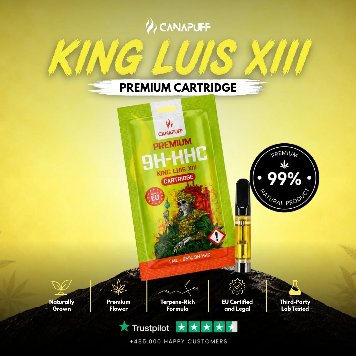 9H-HHC Kartusche King Luis XIII 95% - Image 2