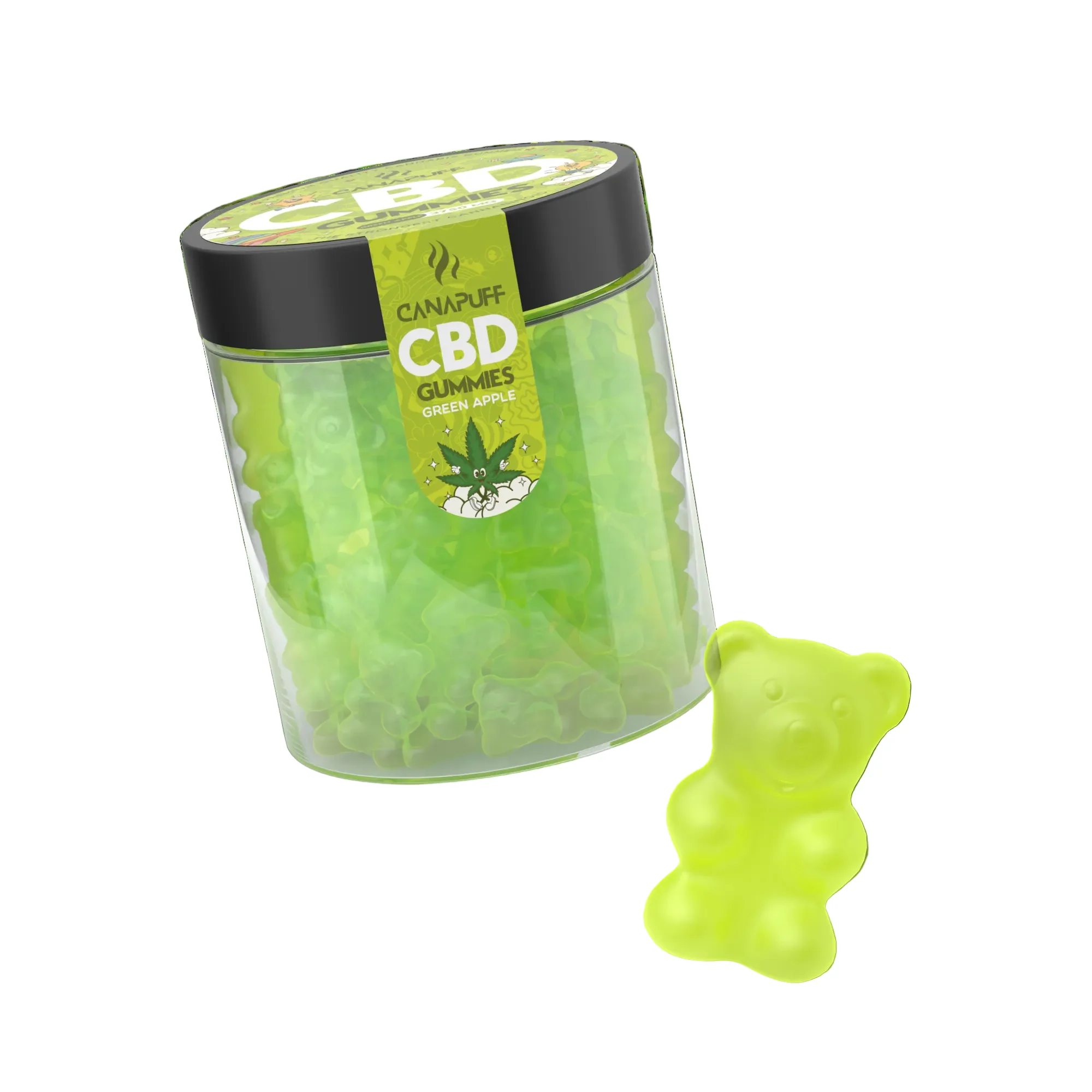 CBD Gummibärchen Grüner Apfel - Image 2