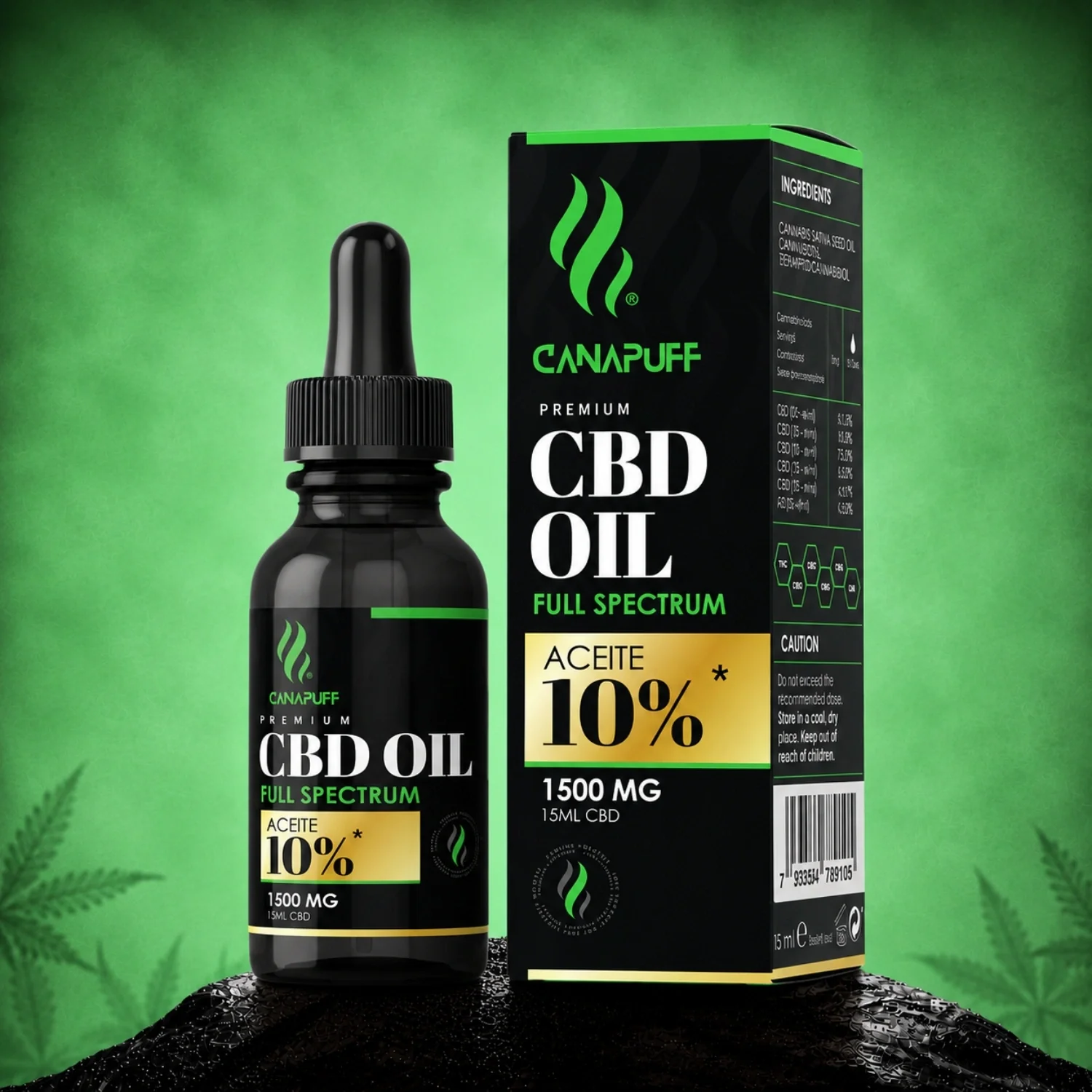 CBD Vollspektrum-Öl 10 % 15 ml