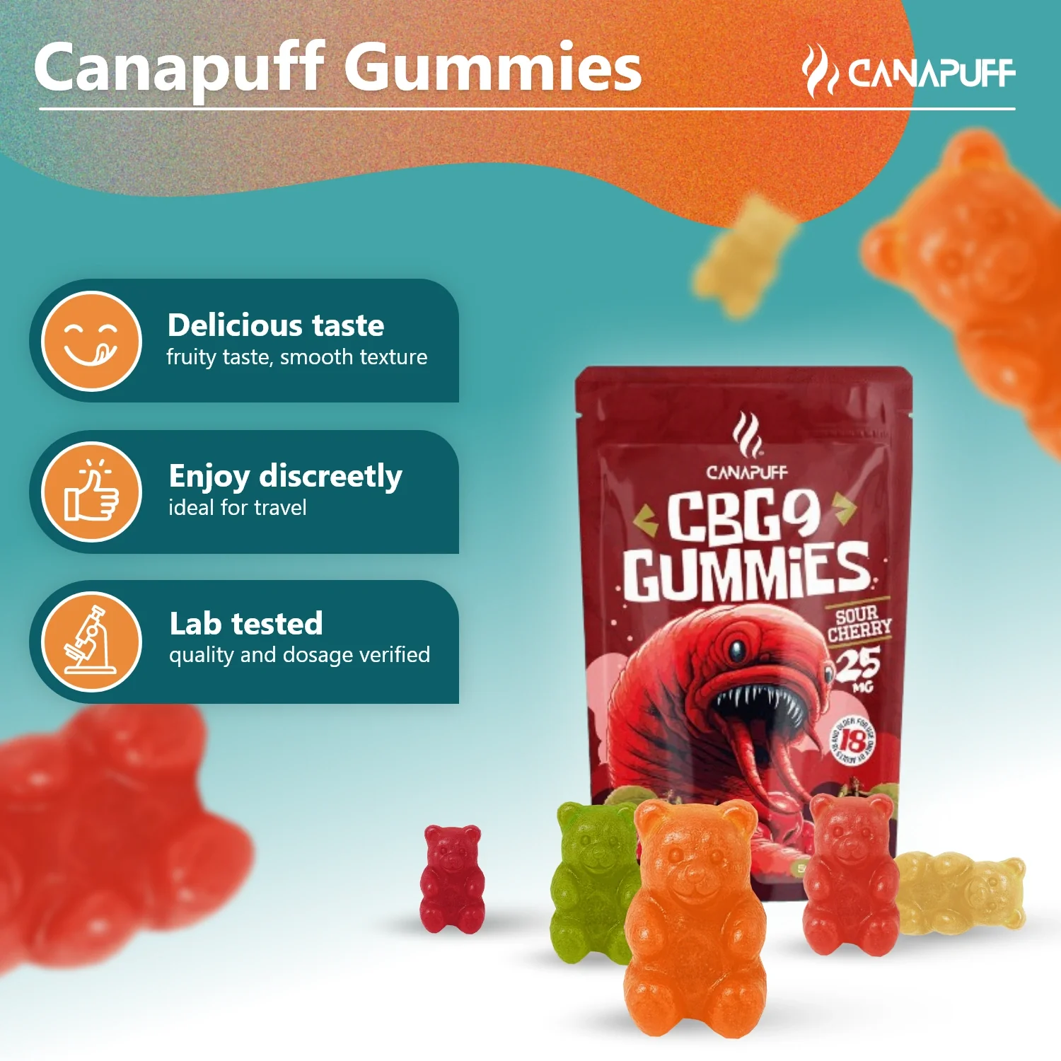 CBG9 Gummibärchen Sauerkirsche - Image 2