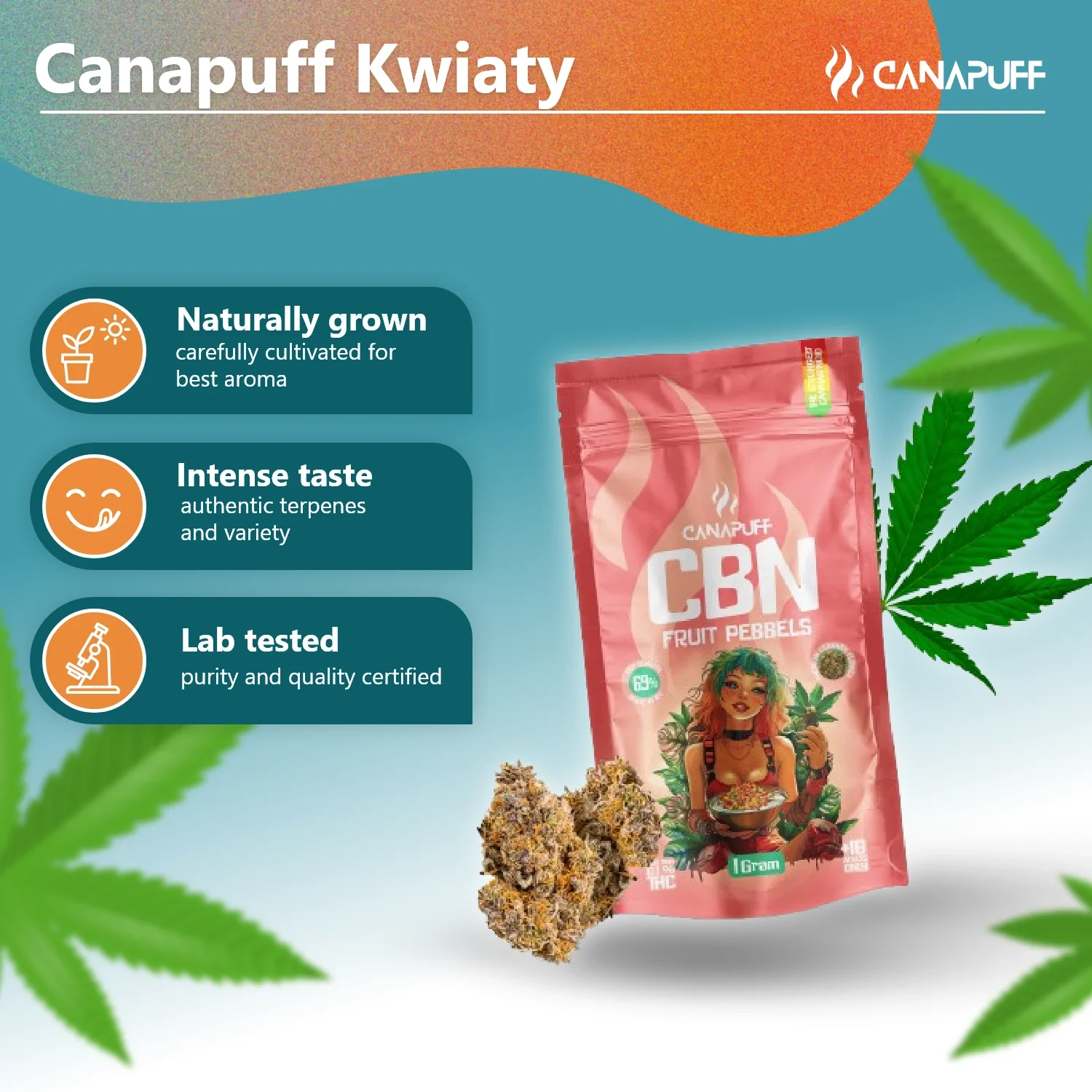 CBN Blüten Frucht Pebbels 69% - Image 2
