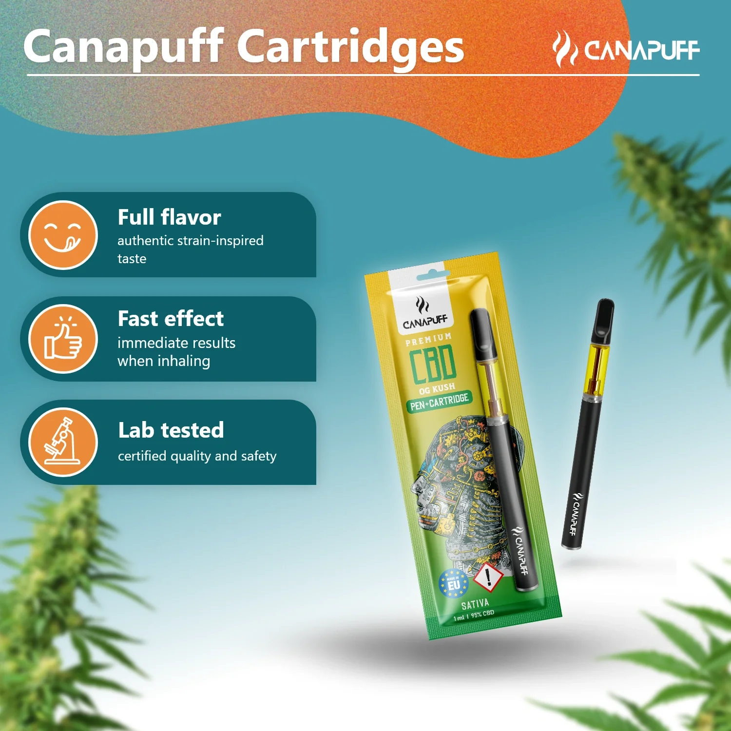 CBD Pen+Kartusche OG Kush 95% - Image 2