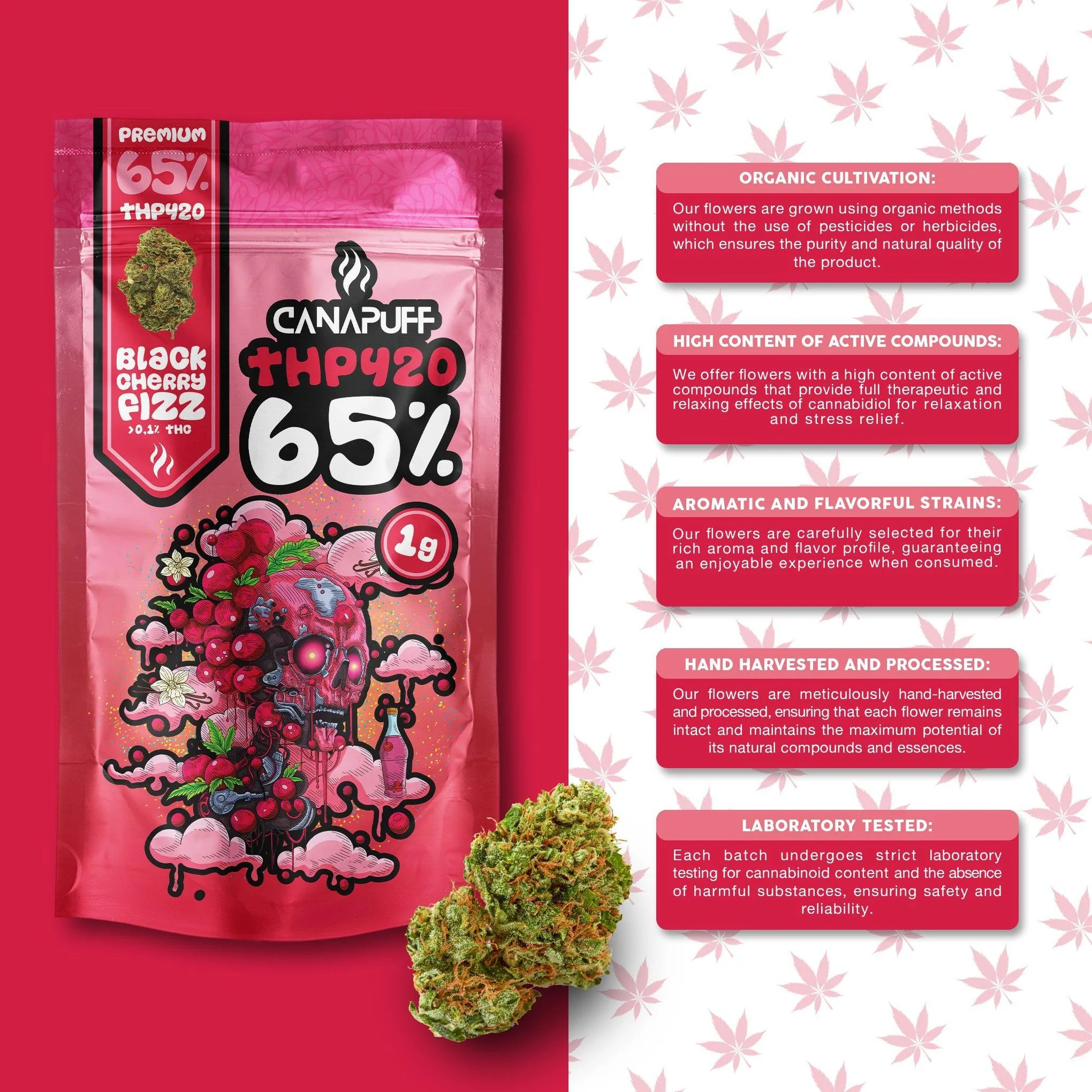 THP420 Blüten Black Cherry Fizz 65% - Image 2