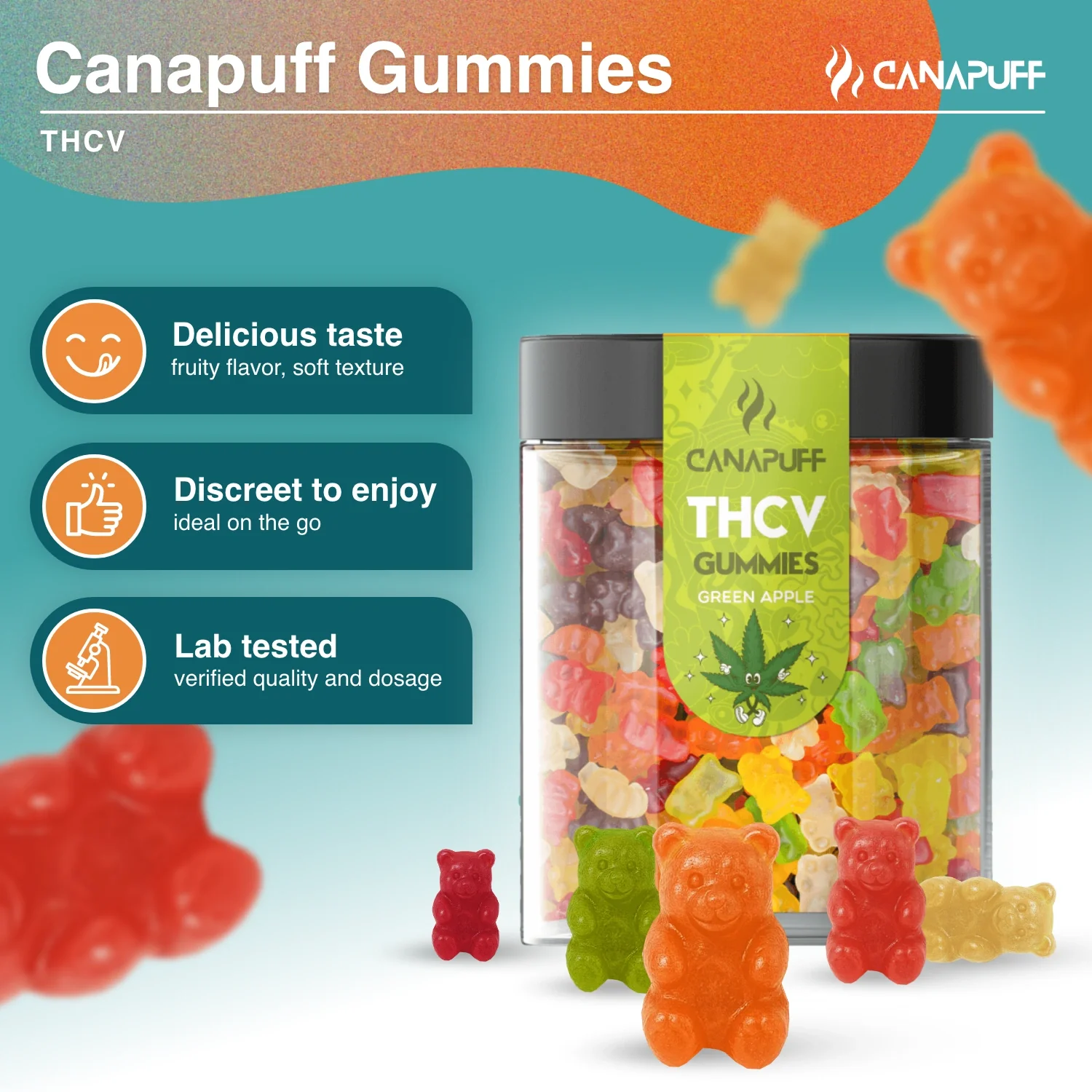 THCv Gummibärchen Grüner Apfel - Image 2