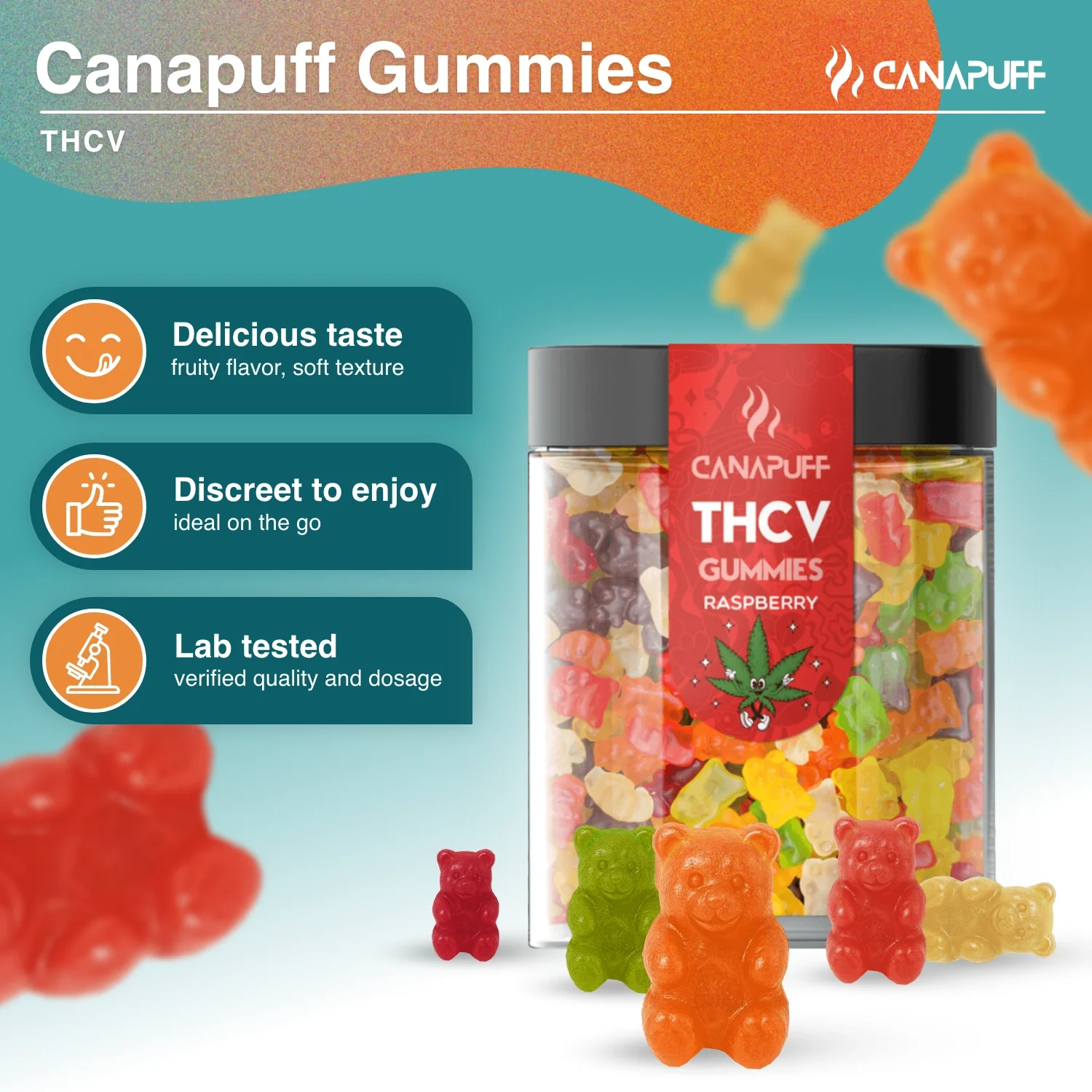 THCv Gummibärchen Himbeere - Image 2