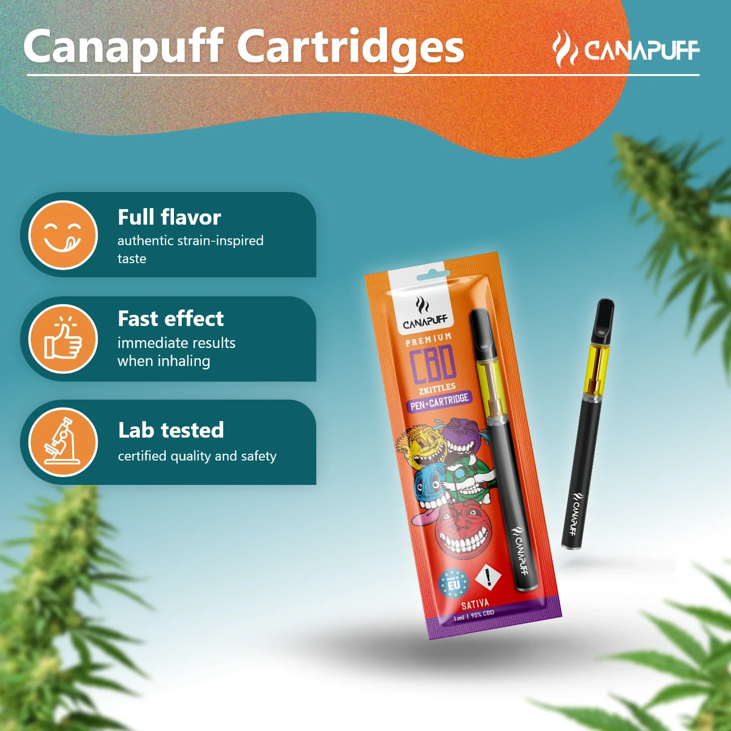 CBD Pen+Kartusche Zkittles 95 % - Image 2