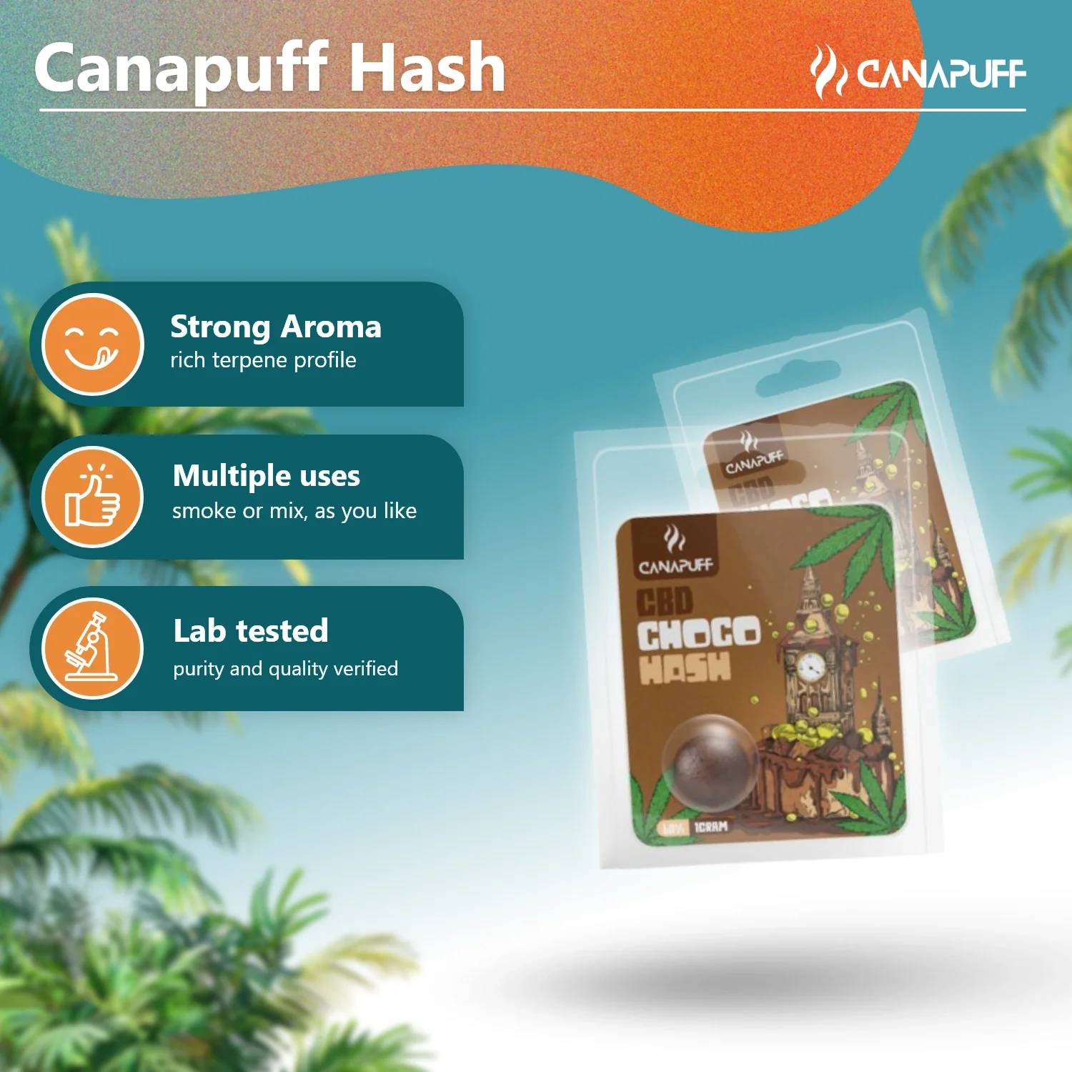 CBD Hashwert Choco 60% - Image 2