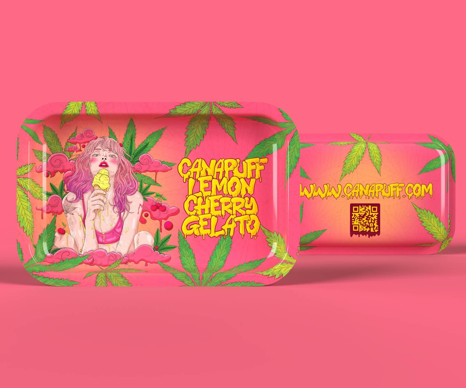 Rolling Tray Canapuff - Lemon Cherry Gelato - extra groß - Image 2