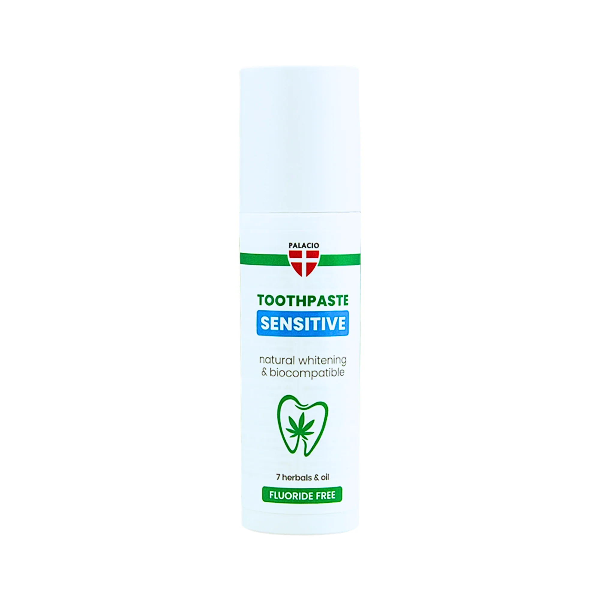 Palacio Sensitiv-Zahnpasta biokompatibel mit Hanföl und Hydroxylapatit, 75g