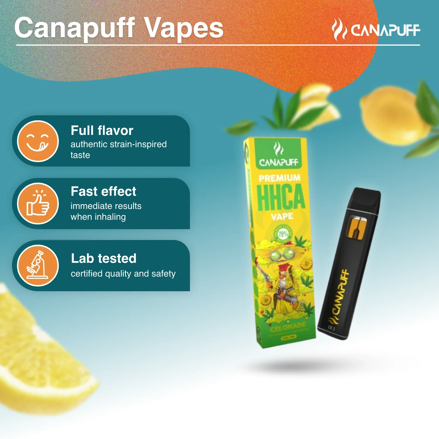 HHC-A Vape Gelonade 79% 1 ml - Image 2