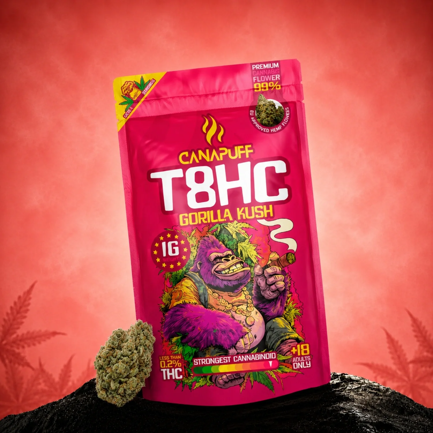 T8HC Blüten Gorilla Kush 99%