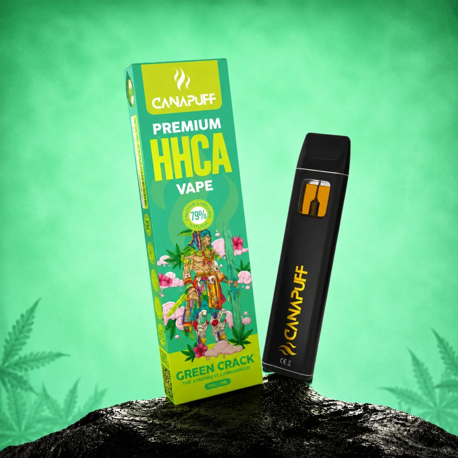 HHC-A Vape Green Crack 79 % 1 ml