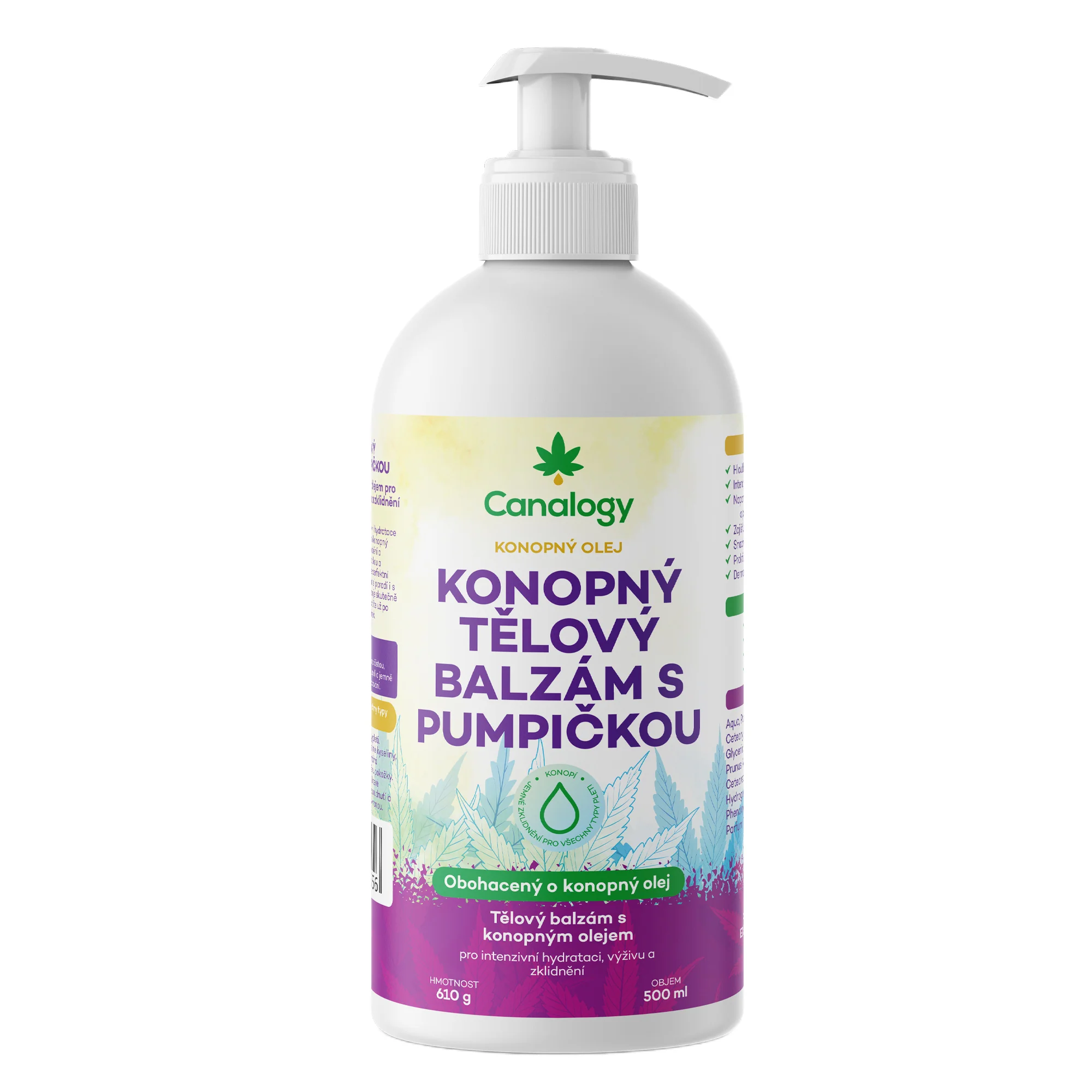 Canalogy Hanf Körperbalsam mit Pumpspender