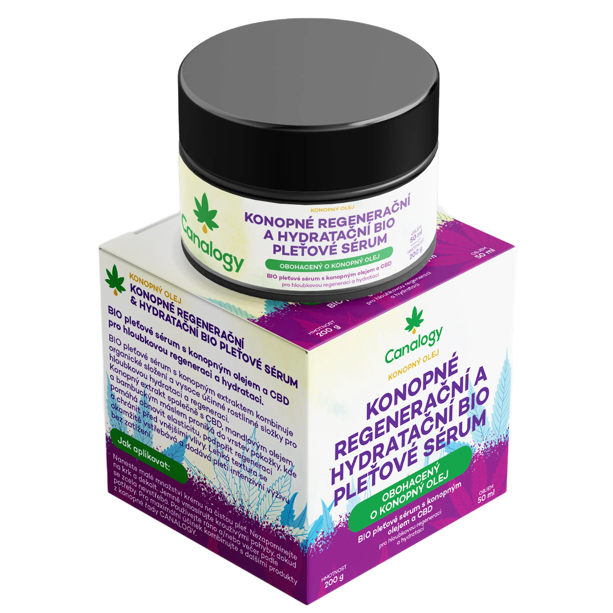 Canalogy Regenerierendes und Feuchtigkeitsspendendes BIO Hanf Hautserum