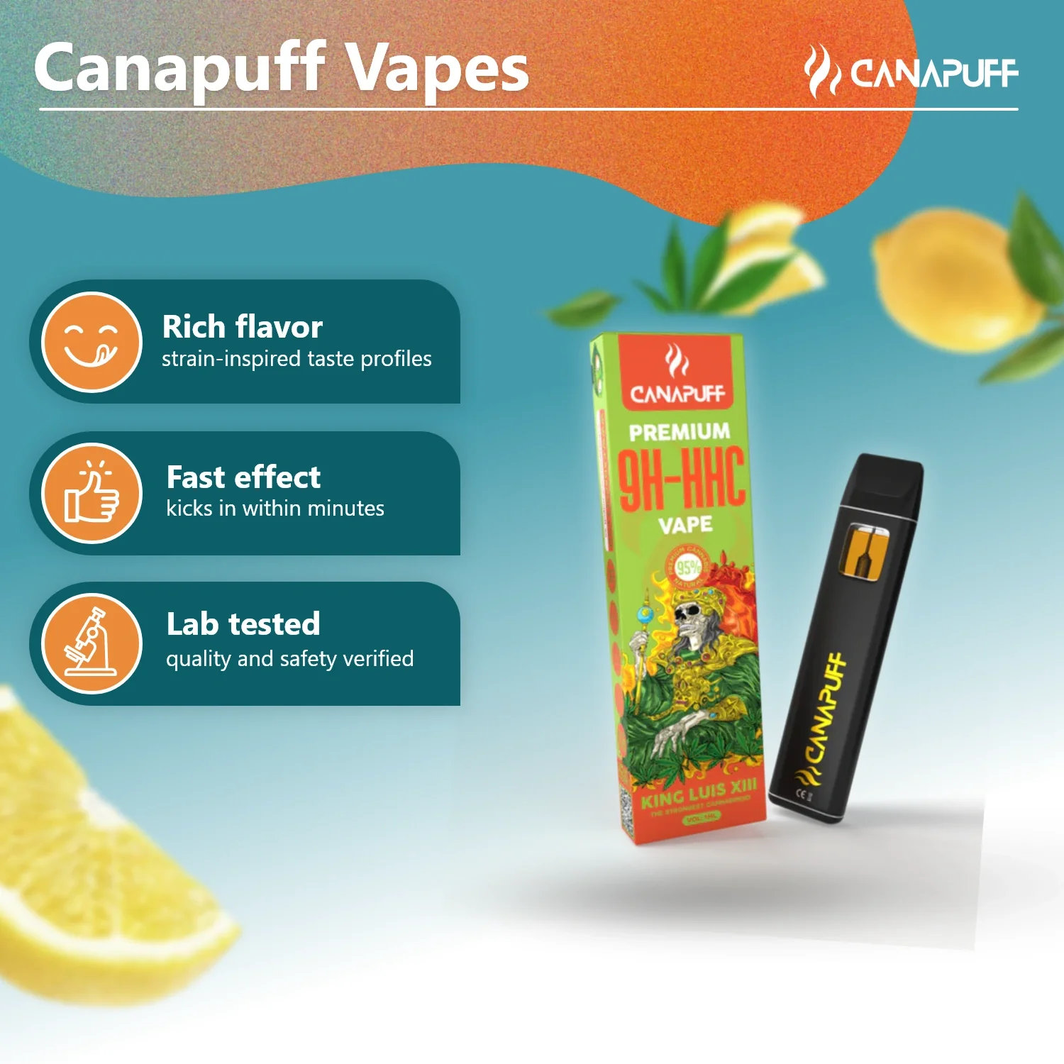 9H-HHC Vape King Luis XIII 95 % 1 ml - Image 2