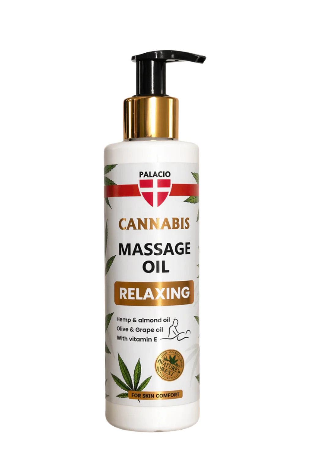 Palacio Körperöl für entspannende Massage mit Cannabis 150ml