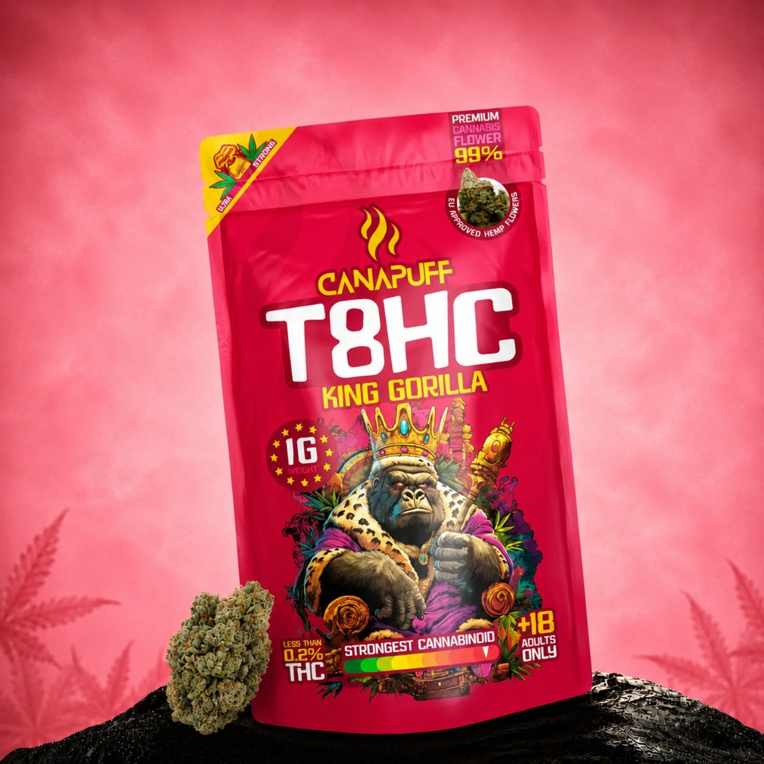 T8HC Blüten King Gorilla 99%