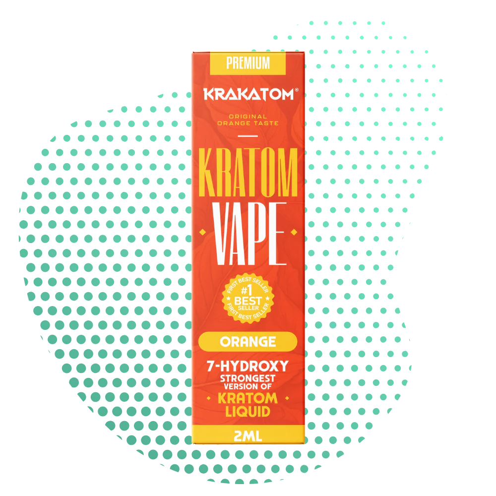 Krakatom 7-Hydroxy Kratom Vape Orange