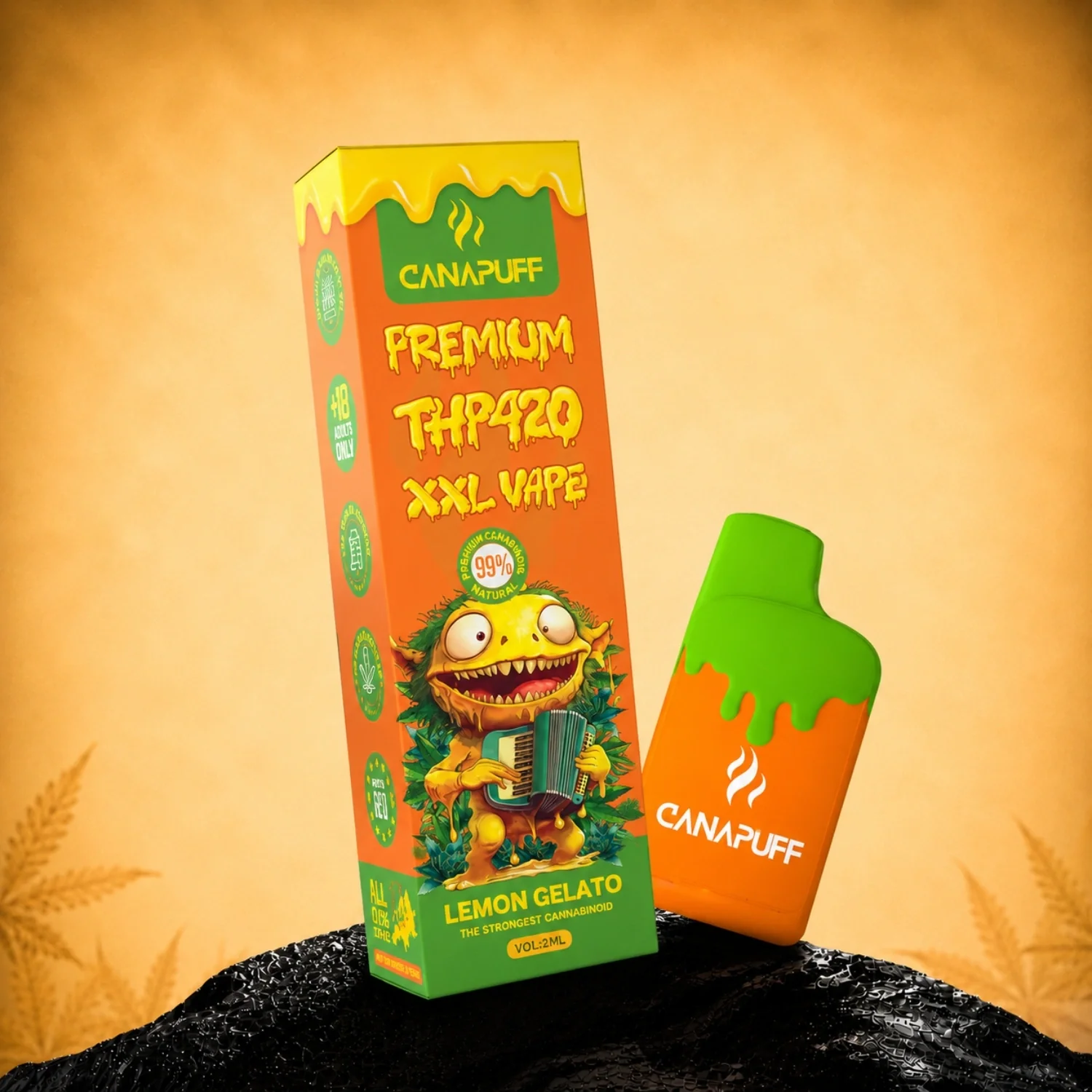 THP420 Vape Lemon Gelato 99 % 2 ml