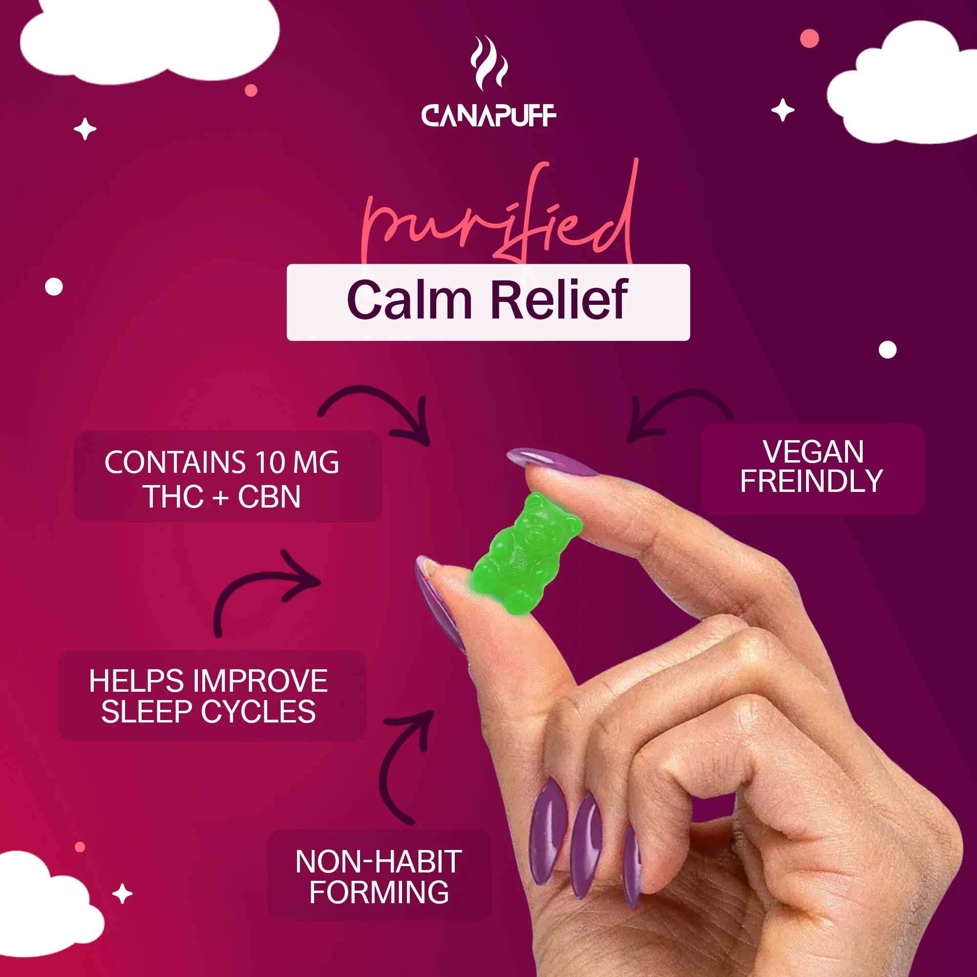 Melatonin+CBD Gummibärchen Kirsche - Image 7