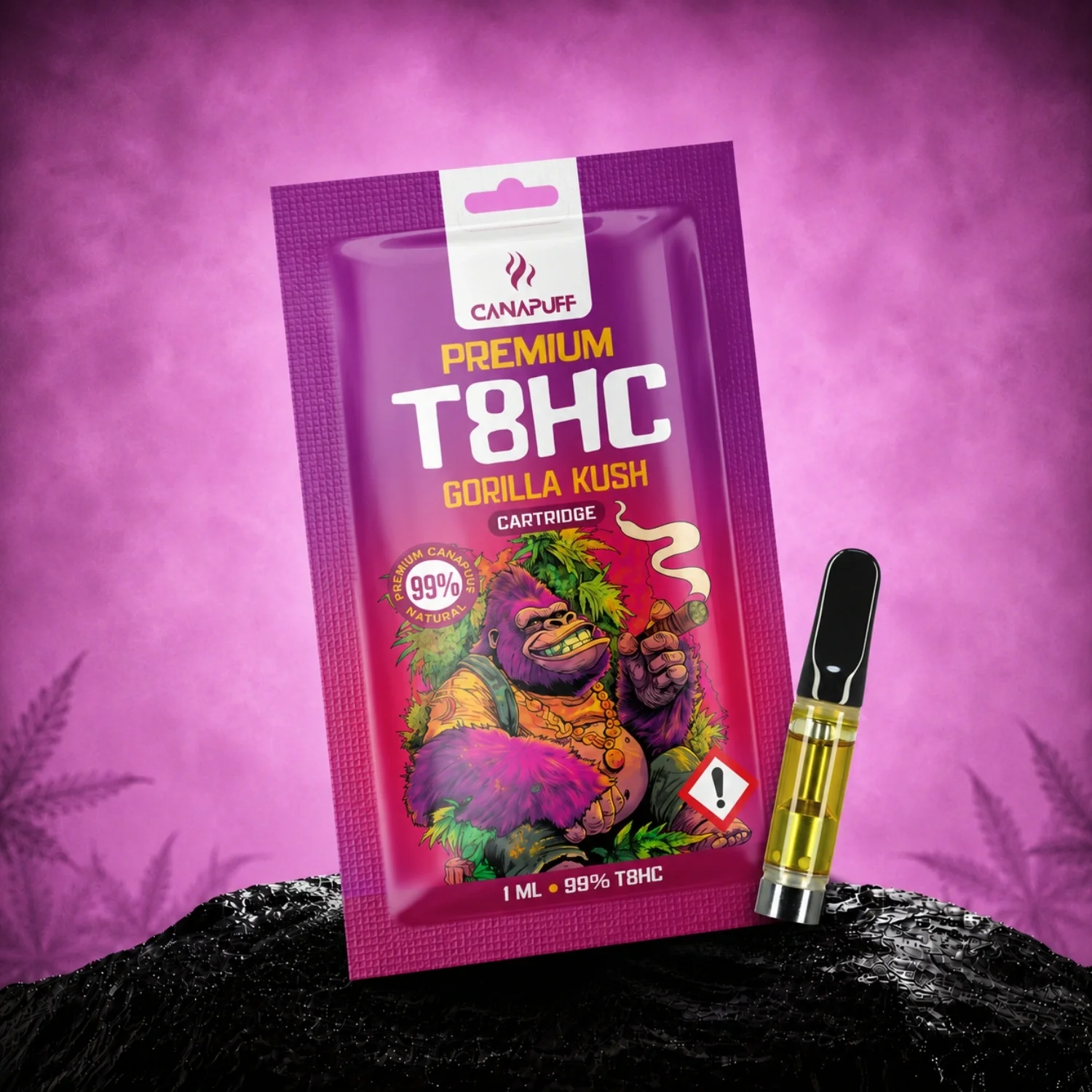 T8HC Kartusche Gorilla Kush 99%