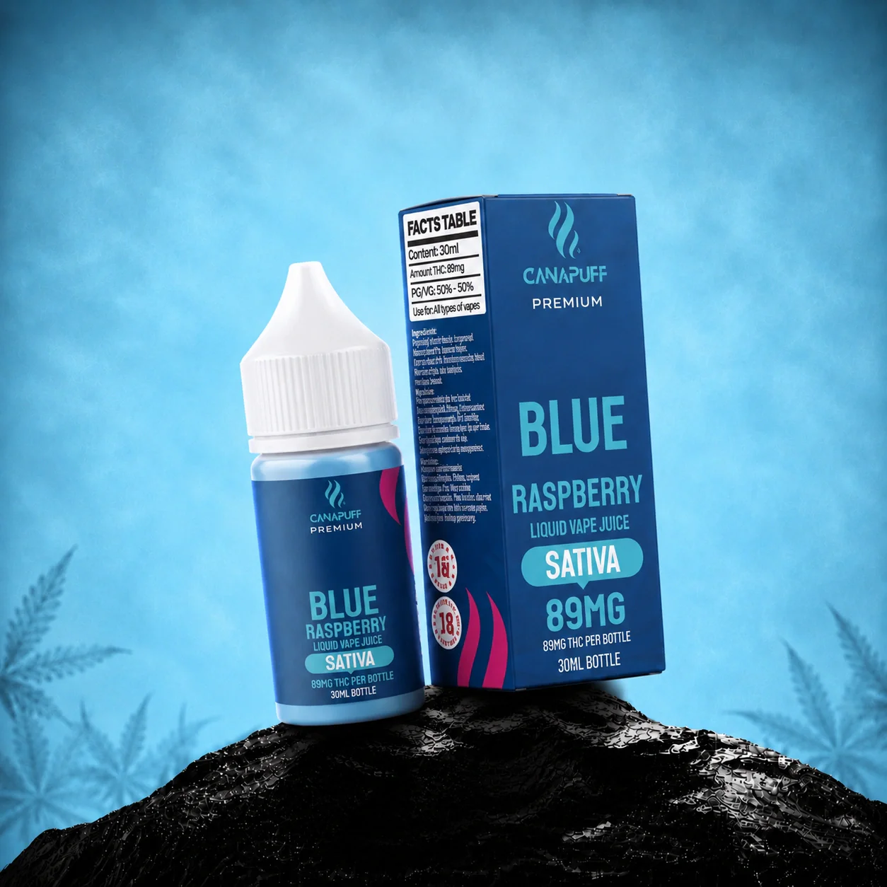 THC Liquid Blaue Himbeere 89 mg 30 ml