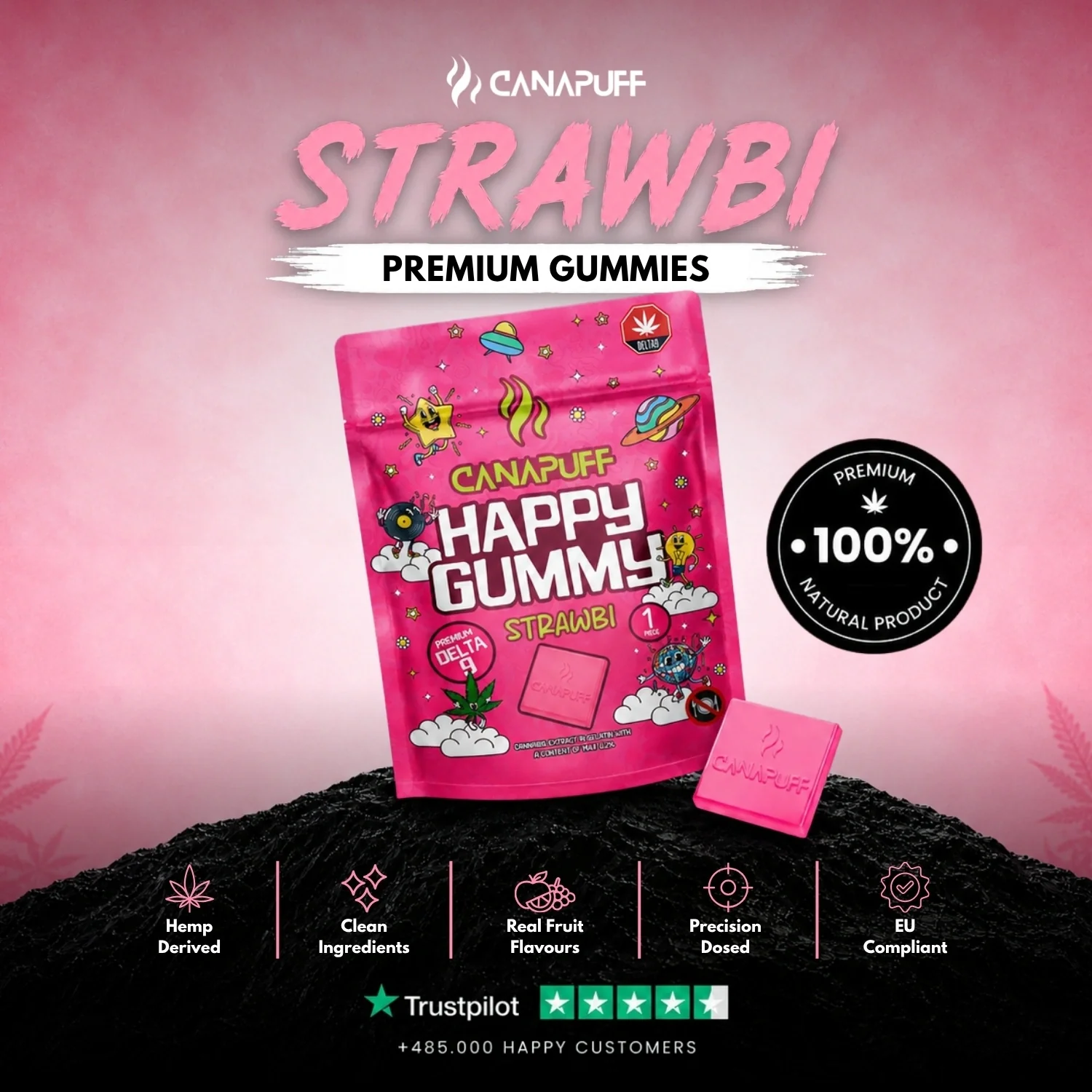Delta 9 Gummy Strawbi - Image 2