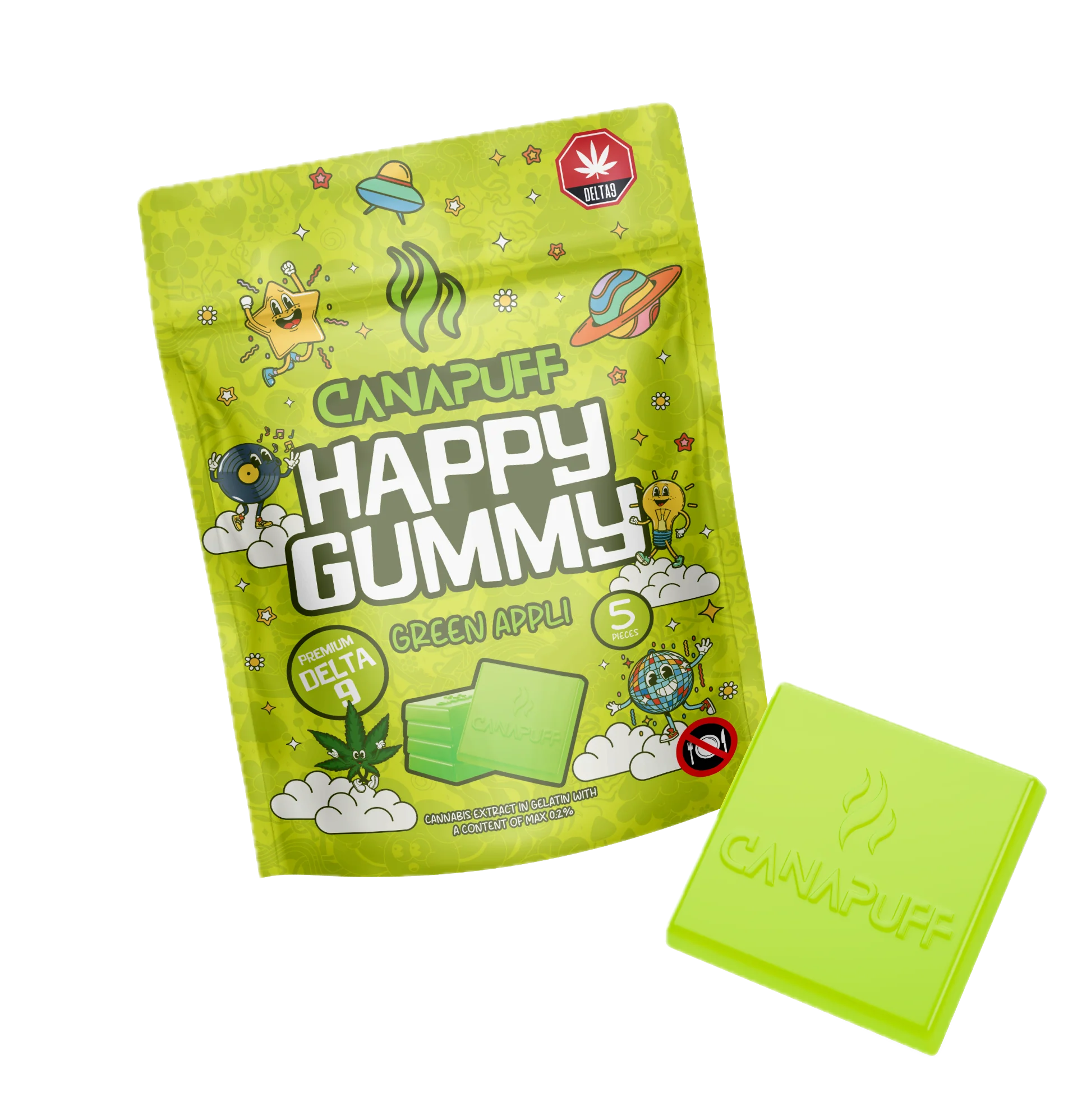 Delta 9 Gummy Green Appli - Image 7