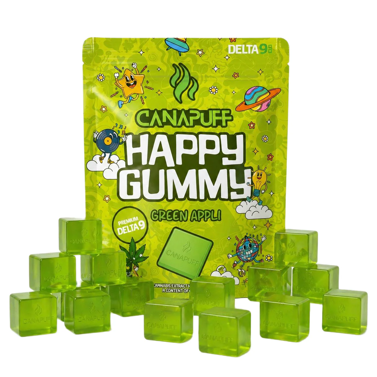 Delta 9 Gummy Green Appli - Image 8