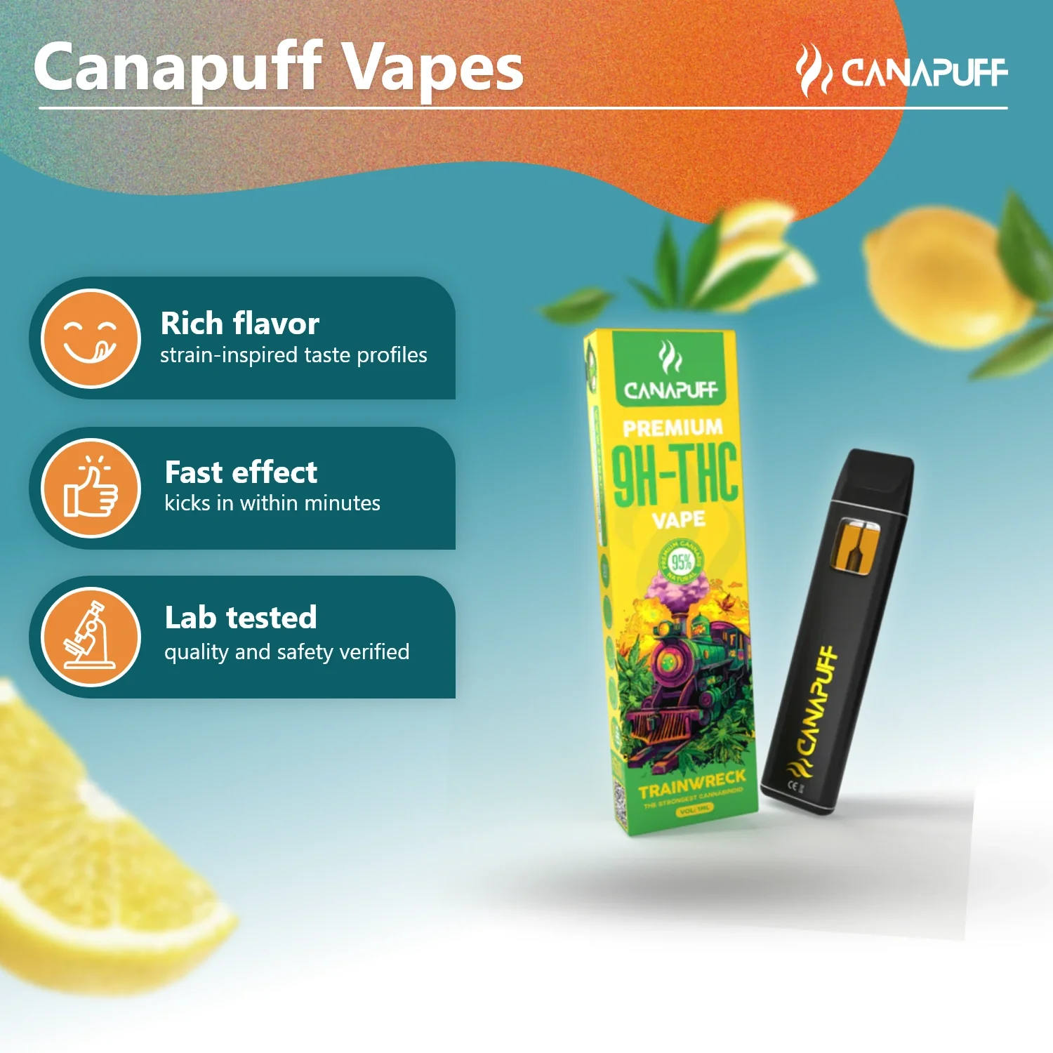 9H-THC Vape Trainwreck 1 ml - Image 2